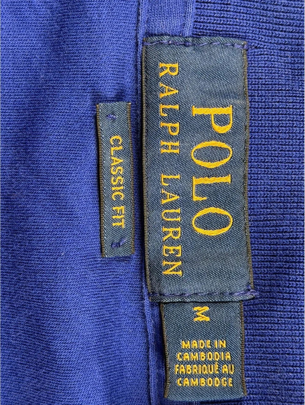 Polo Ralph Lauren Classic Fit Blue Cotton Polo Shirt Medium